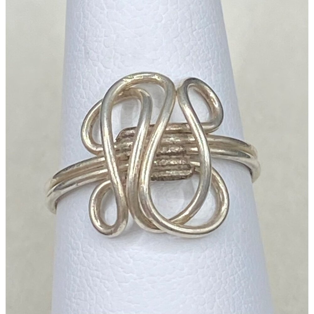 Sterling silver swirly ring